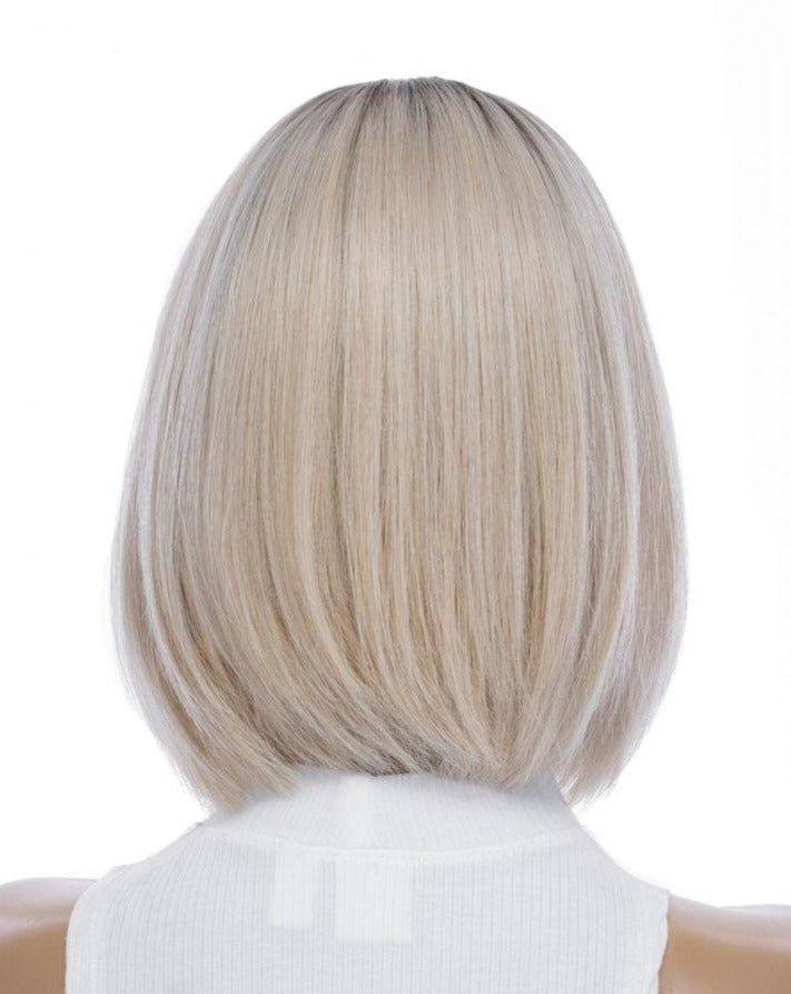 13" Victoria Silk Top Wig Platinum Blonde w/ Partial Rooting