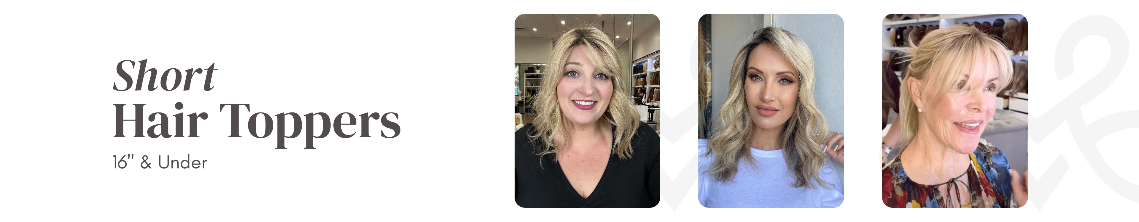 Short Hair Toppers (16" & Under) – Milano Wigs