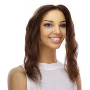 10" Hairline Topper #6 Neutral Medium Brown Wavy