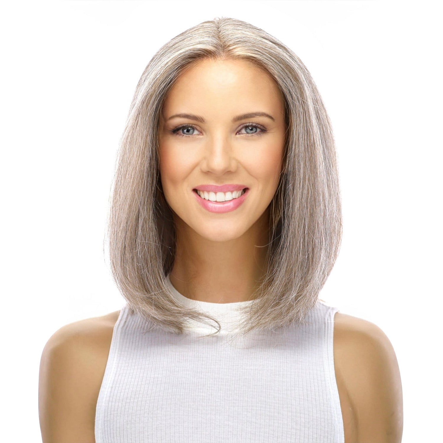 12" Divine Lace Top Wig Champagne Grey