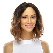 12" Divine Lace Top Wig Dark Brown Ombre Wavy