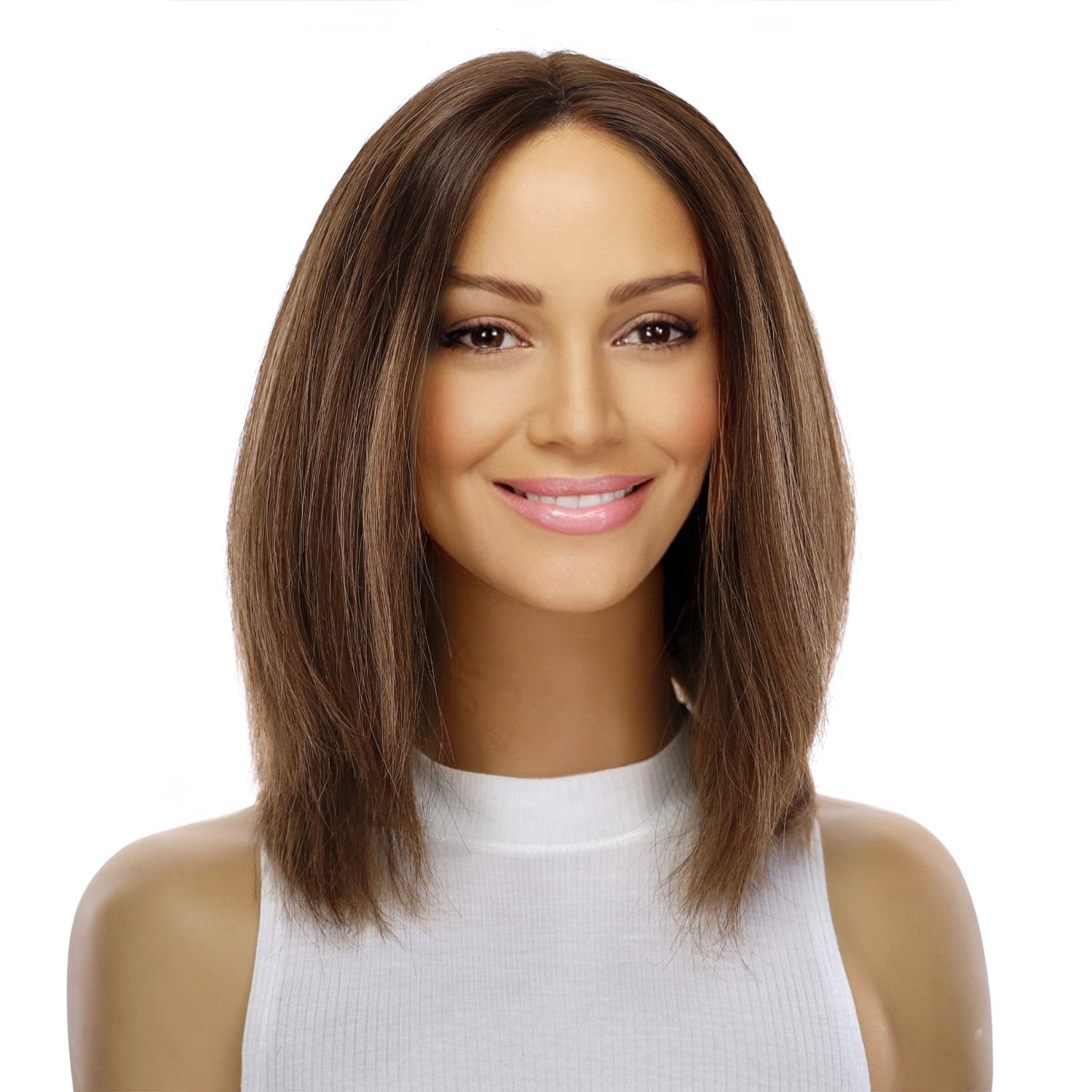 12" Divine Lace Top Wig Medium Brown Balayage