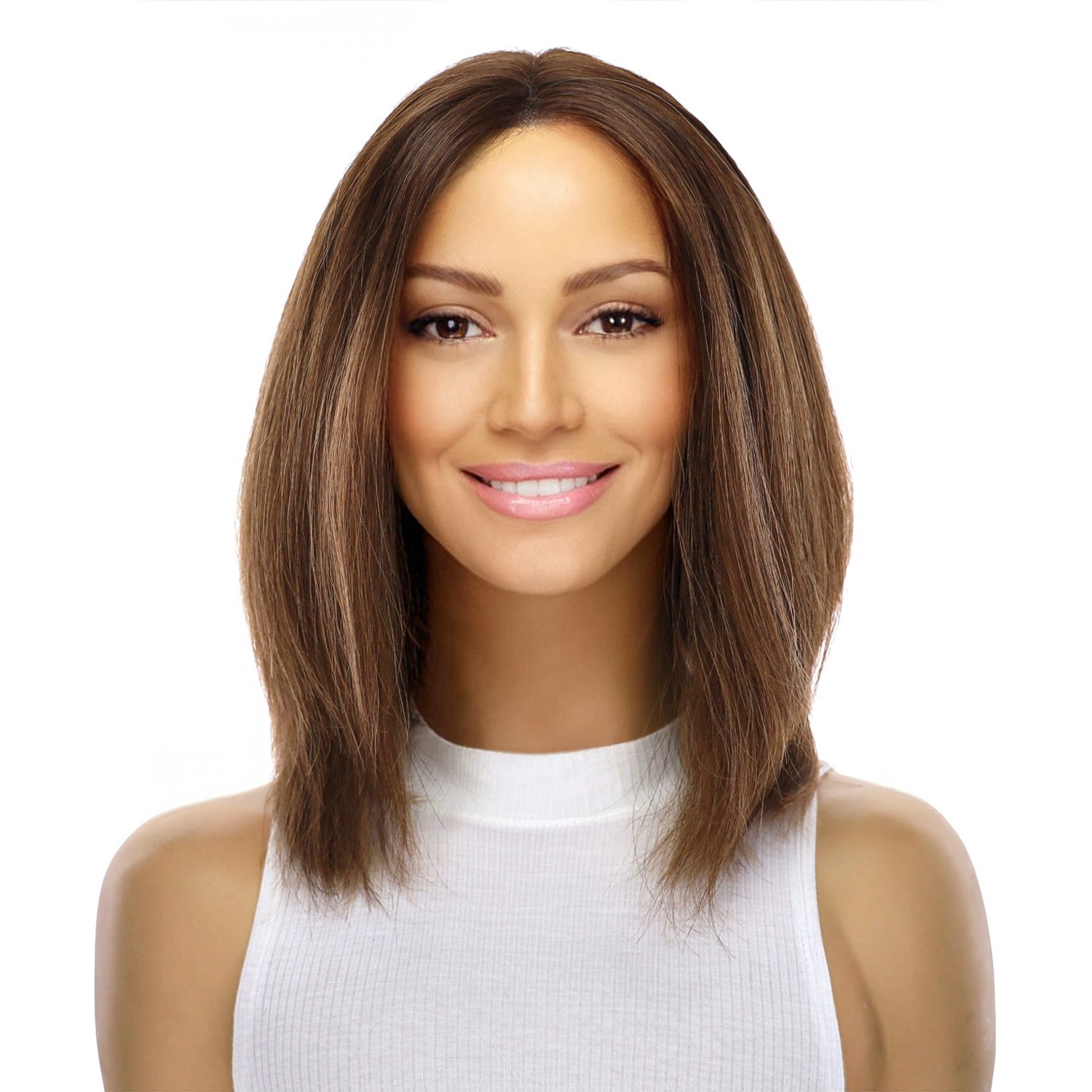 12" Divine Lace Top Wig Medium Brown Balayage