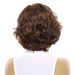 12" Luxe Pixie Silk Top Wig #5 Warm Dark Brown Wavy