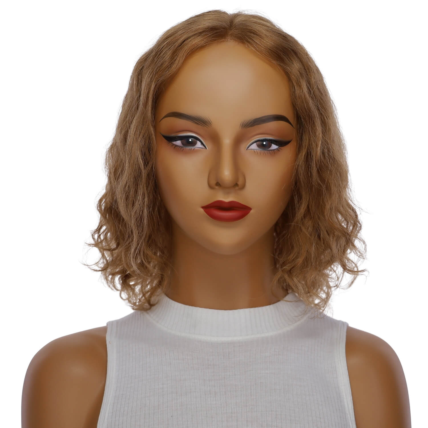 12" Divine Lace Top Topper Strawberry Blonde Wavy