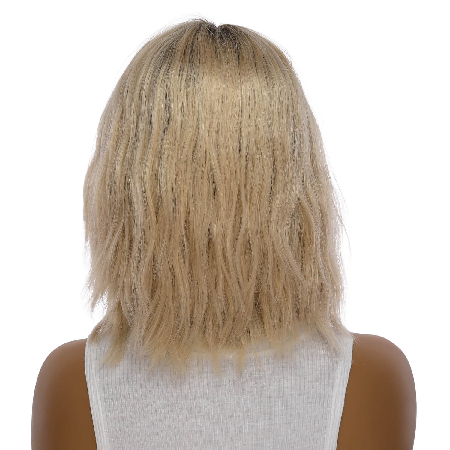12" Divine Lace Top Wig Beige Blonde Wavy