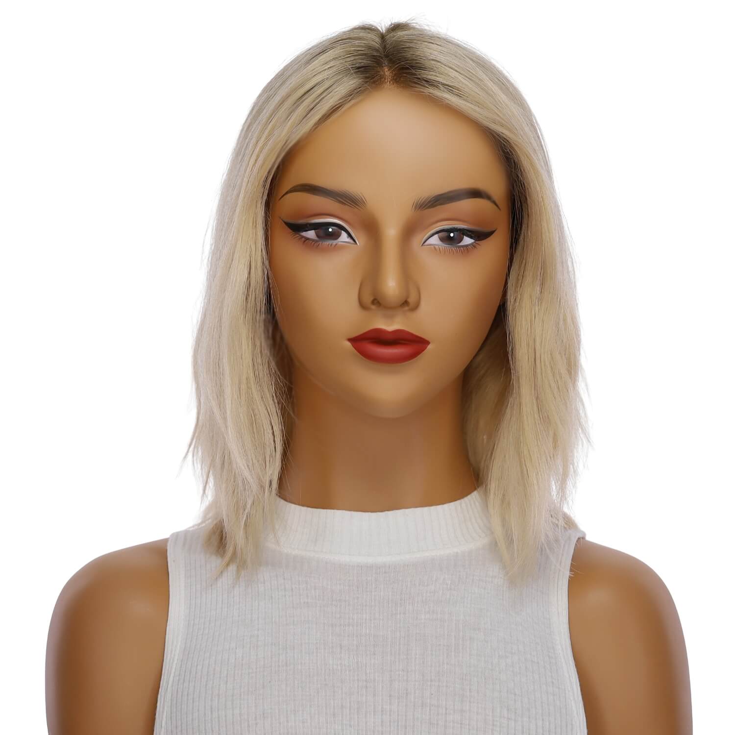 12" Divine Lace Top Wig Beige Blonde Wavy