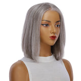 12" Divine Lace Top Wig Silver Fox