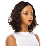 12" Divine Luxe Lace Top Wig #4 Dark Brown Wavy