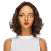 12" Divine Luxe Lace Top Wig #4 Dark Brown Wavy
