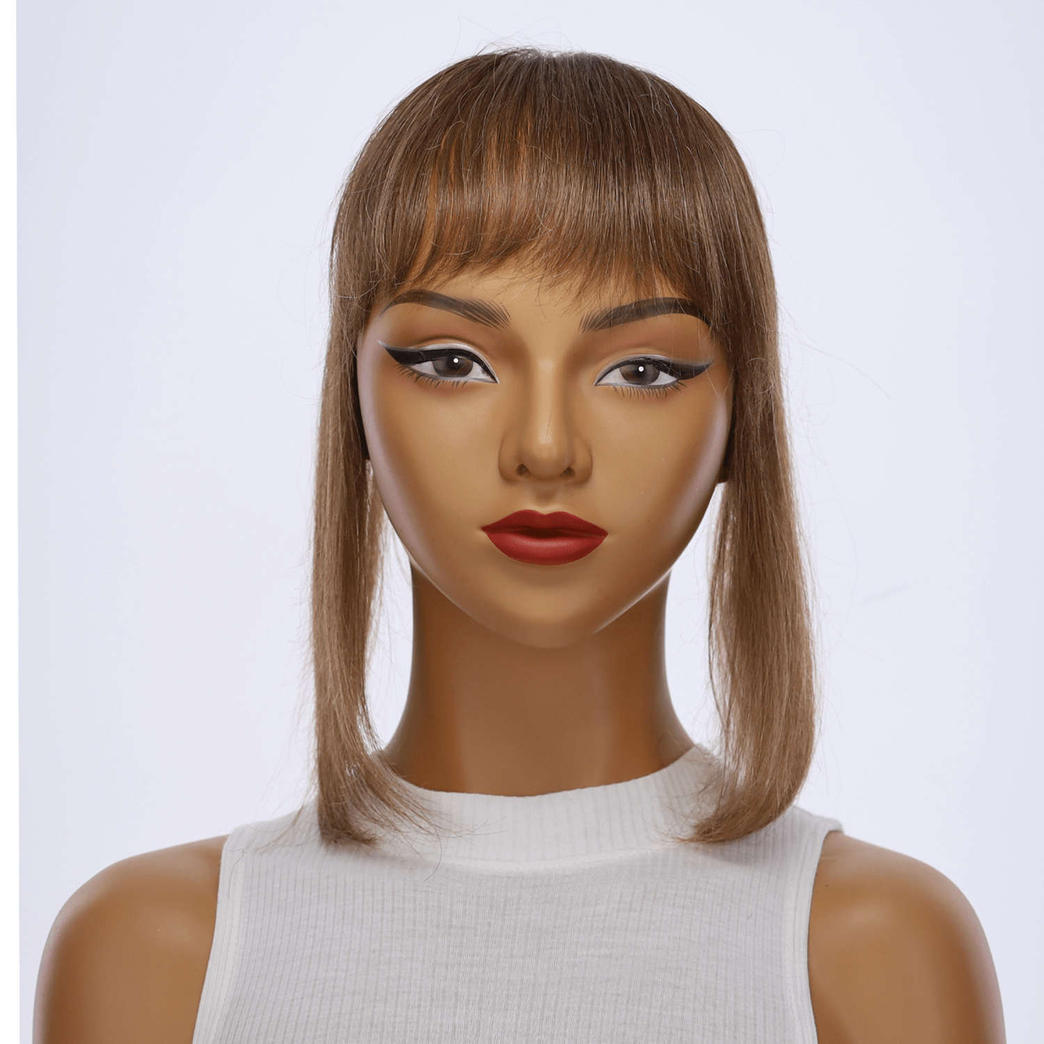 12" Fringe Topper #10 Neutral Light Brown
