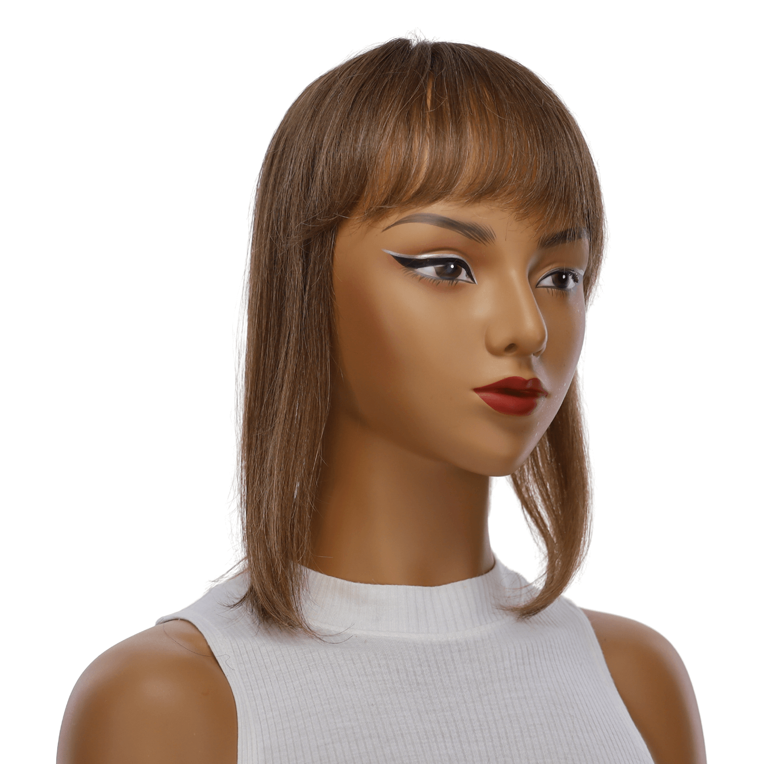 12" Fringe Topper #10 Neutral Light Brown