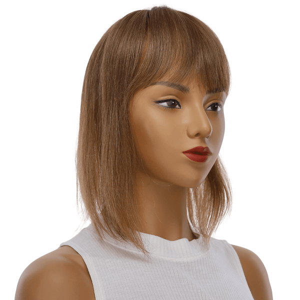 12" Fringe Topper #12 Warm Light Brown