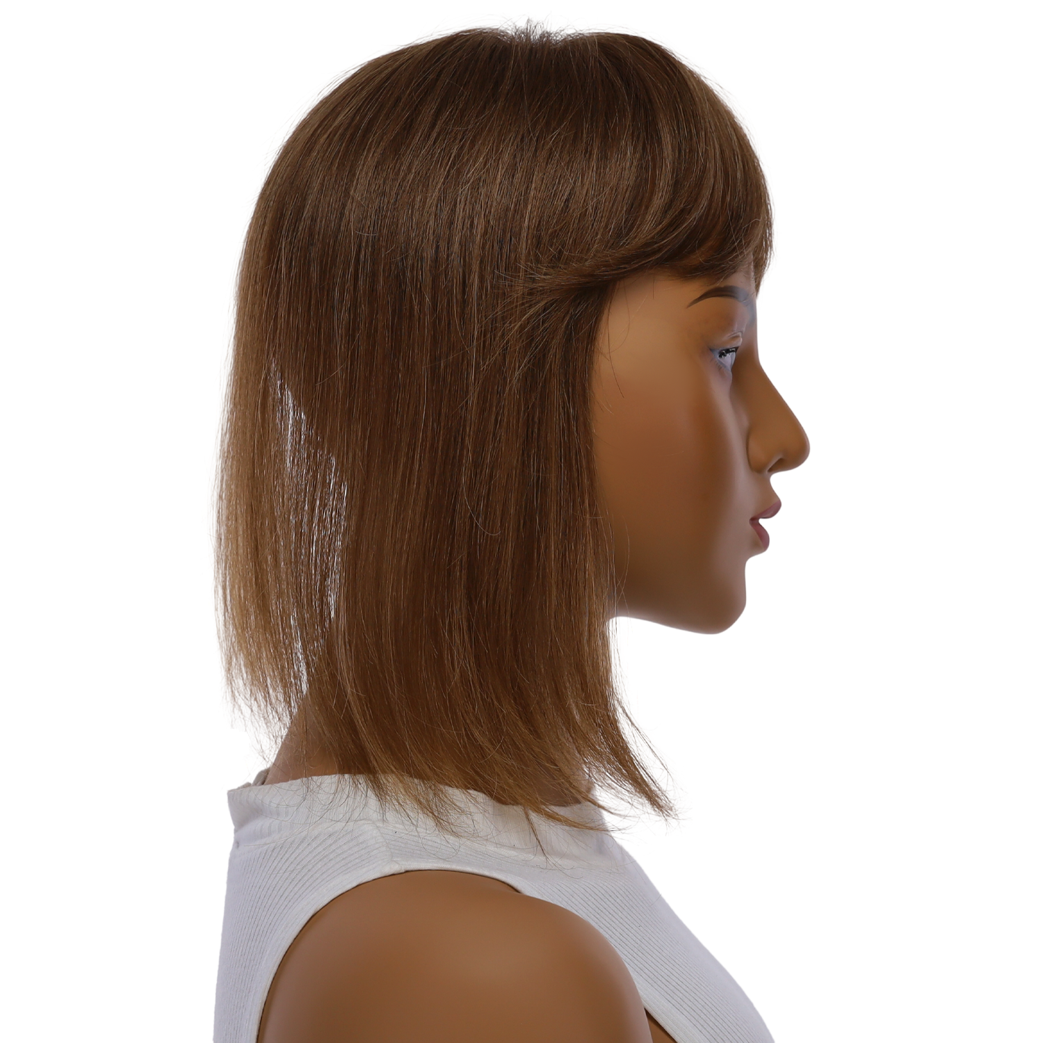 12" Fringe Topper #12 Warm Light Brown