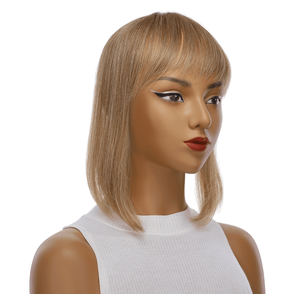 12" Fringe Topper #16 Warm Dark Blonde