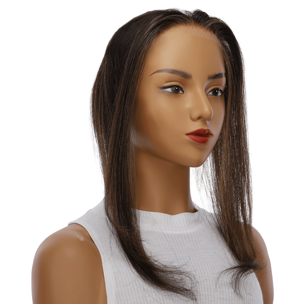 12" Hairline Topper #Soft Black w/ Highlights