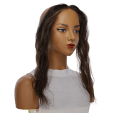 12" Hairline Topper #Soft Black w/ Highlights Wavy