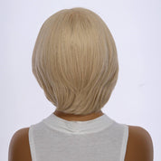 12" Halle Silk Top Wig Beige Blonde w/ No Rooting