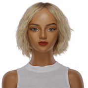 12" Halle Silk Top Wig Golden Blonde Wavy