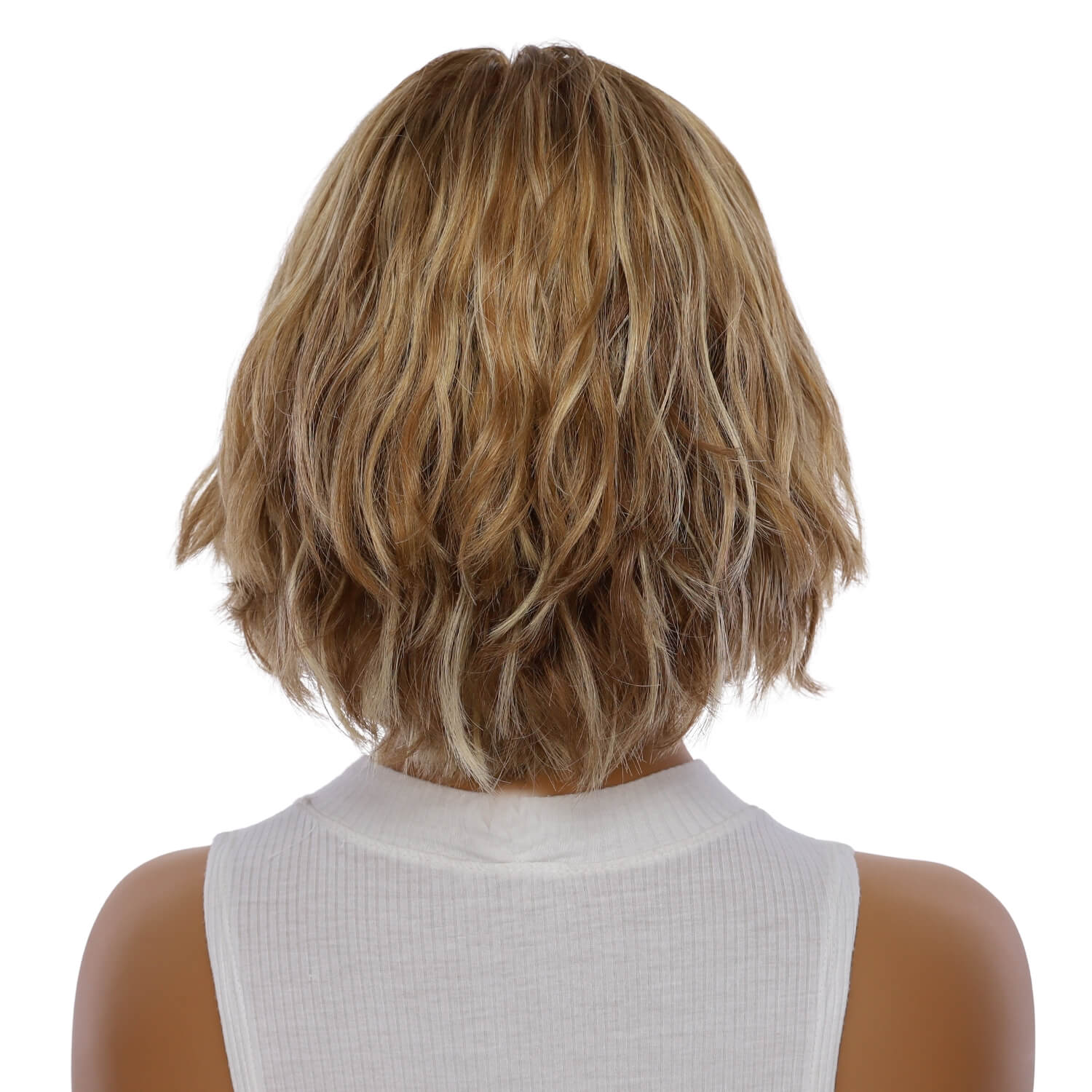 12" Halle Silk Top Wig Medium Blonde Wavy