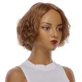 12" Halle Silk Top Wig Strawberry Blonde Wavy
