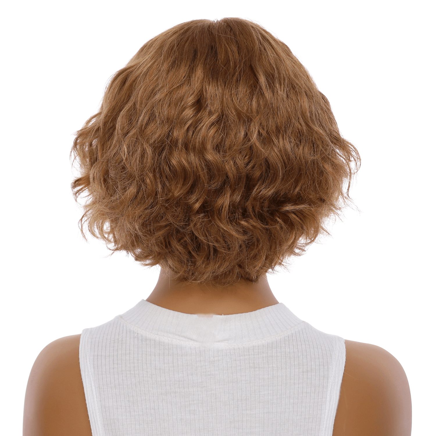 12" Halle Silk Top Wig Strawberry Blonde Wavy