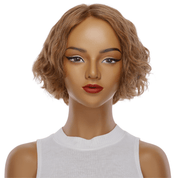 12" Halle Silk Top Wig Strawberry Blonde Wavy