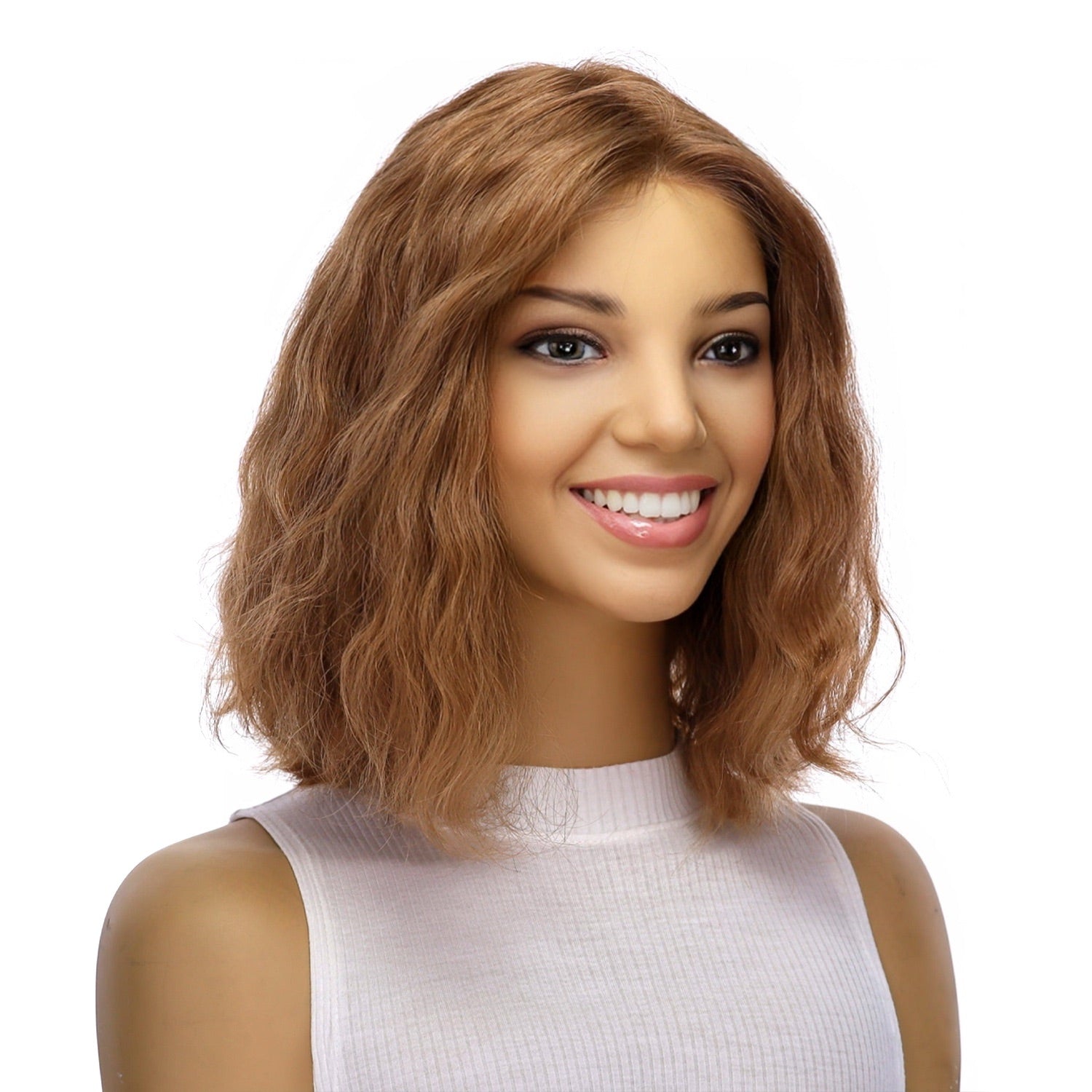 12" Divine Lace Top Wig Strawberry Blonde Wavy