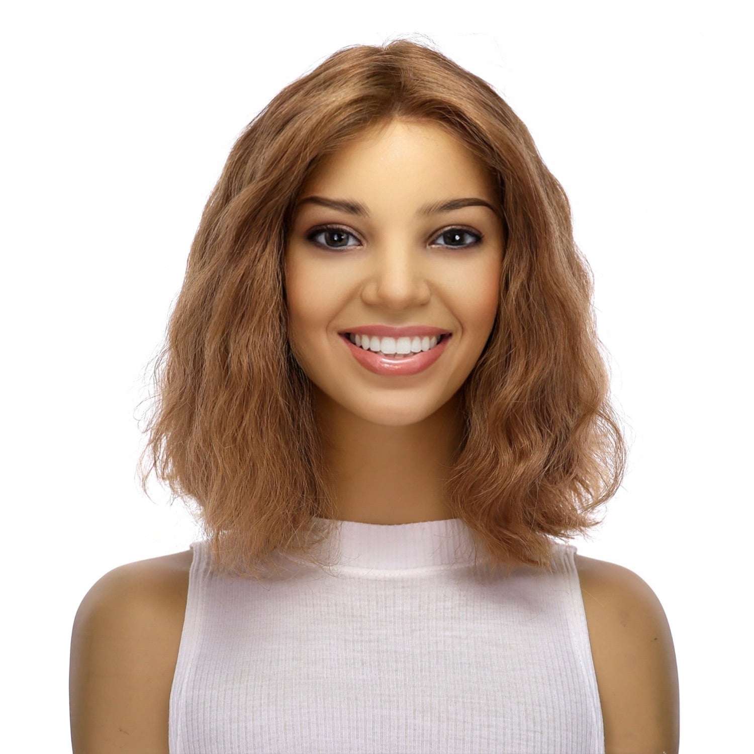 12" Divine Lace Top Wig Strawberry Blonde Wavy