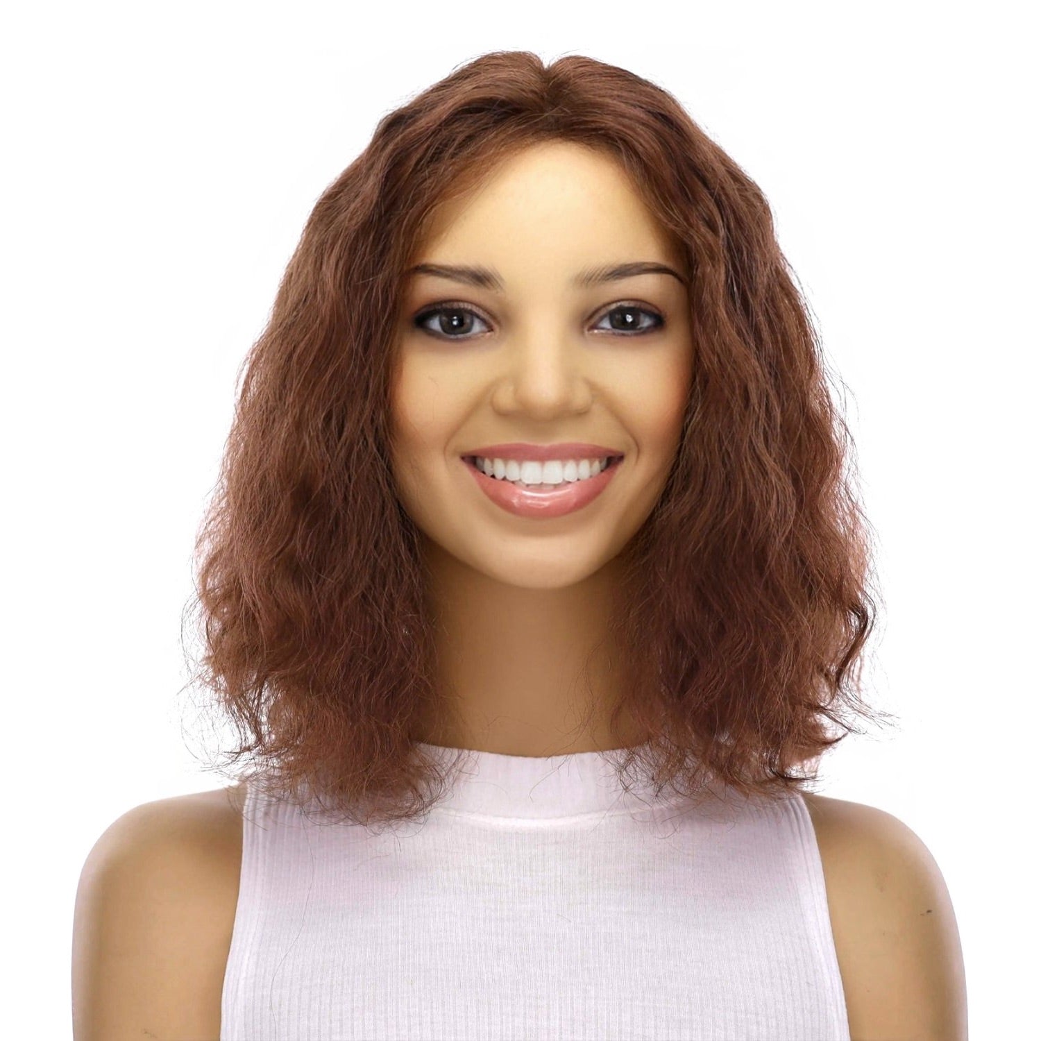 12" Divine Lace Top Topper Auburn Wavy