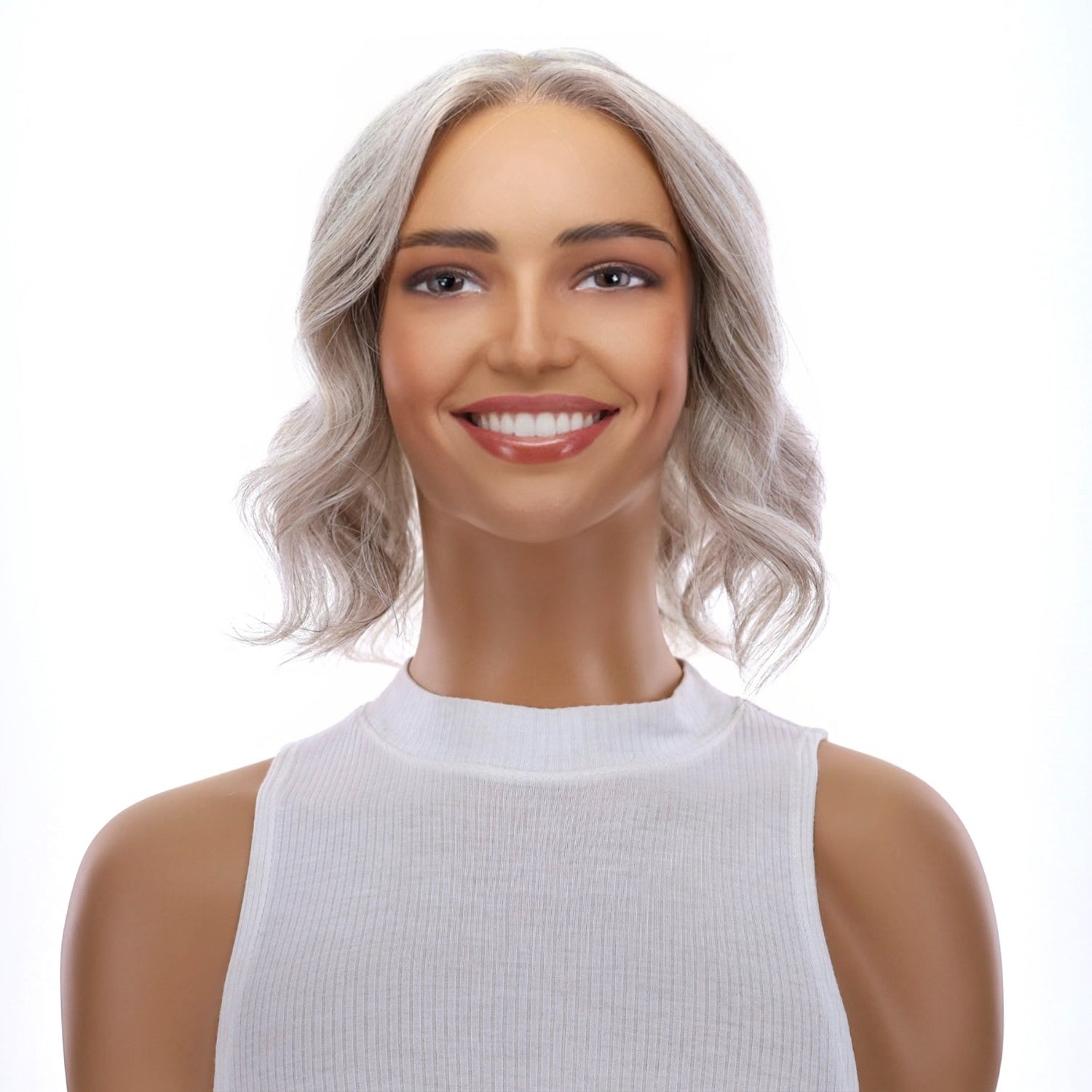 12" Divine Lace Top Topper Snow Grey