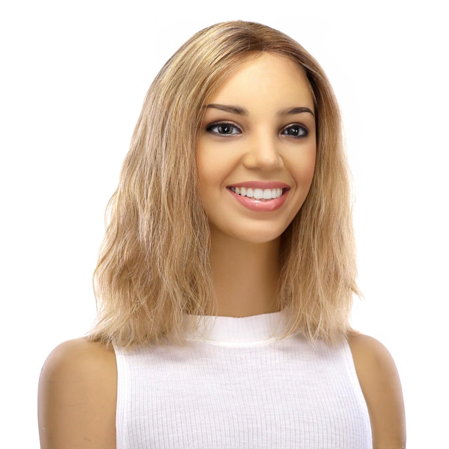 12" Divine Lace Top Wig Ash Blonde Wavy