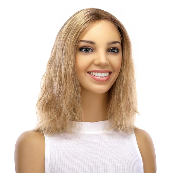 12" Divine Lace Top Wig Ash Blonde Wavy