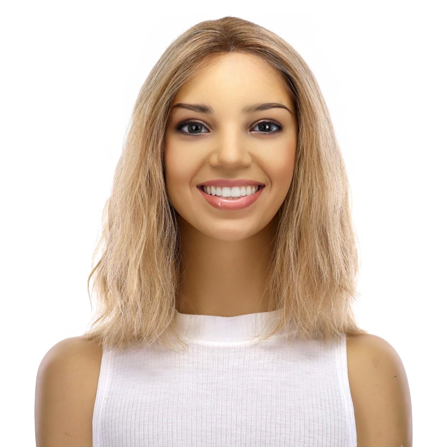 12" Divine Lace Top Wig Ash Blonde Wavy