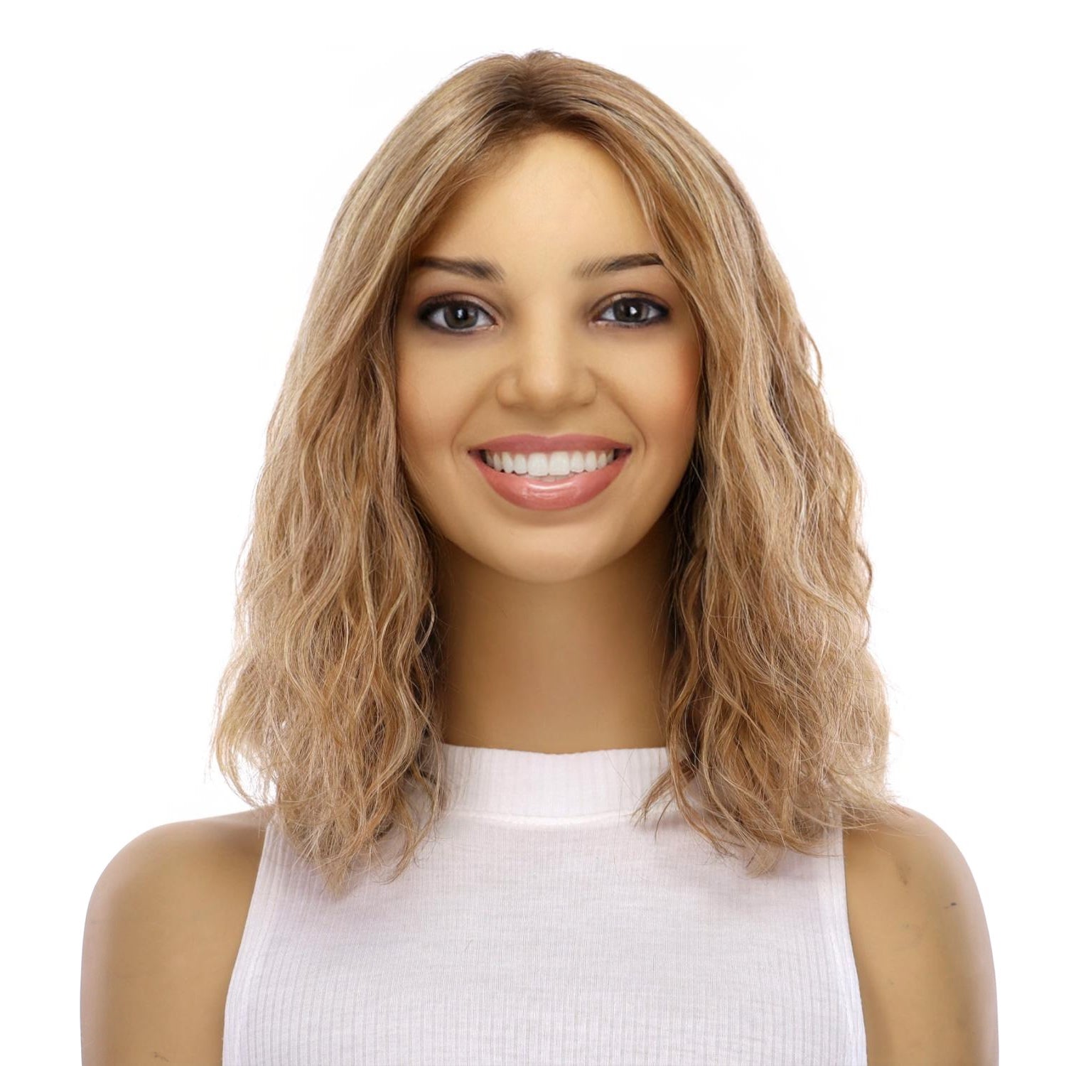 12" Divine Lace Top Wig Medium Blonde Wavy