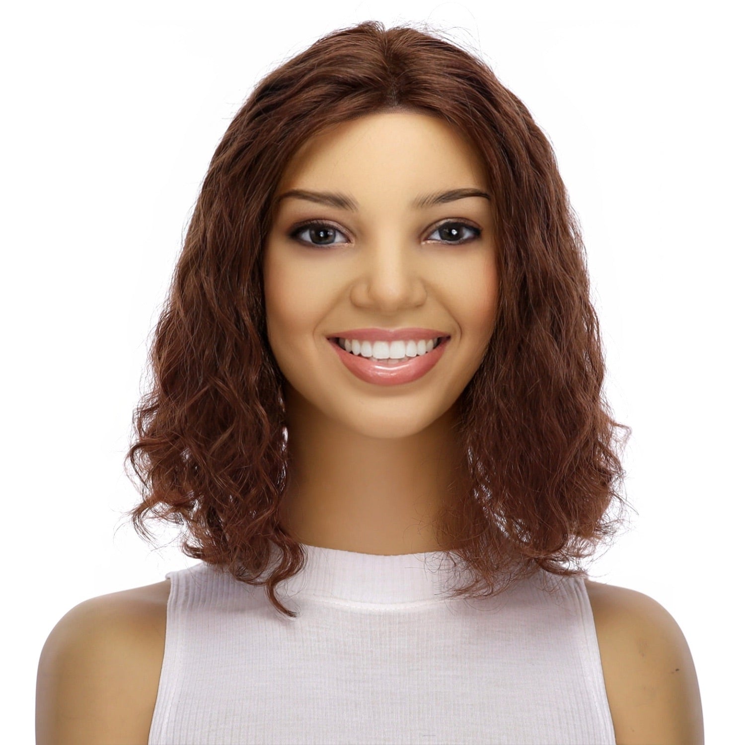 12" Divine Lace Top Topper Auburn Wavy