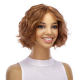 12" Halle Silk Top Wig Copper Wavy