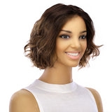 Grace Silk Top Wig Dark Brown Balayage Wavy