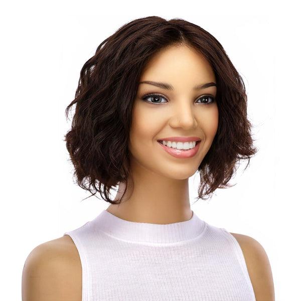 Grace Silk Top Wig Dark Brown Wavy