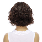 12" Halle Silk Top Wig Dark Brown Wavy