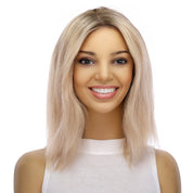 12" Divine Lace Top Wig Platinum Blonde Wavy