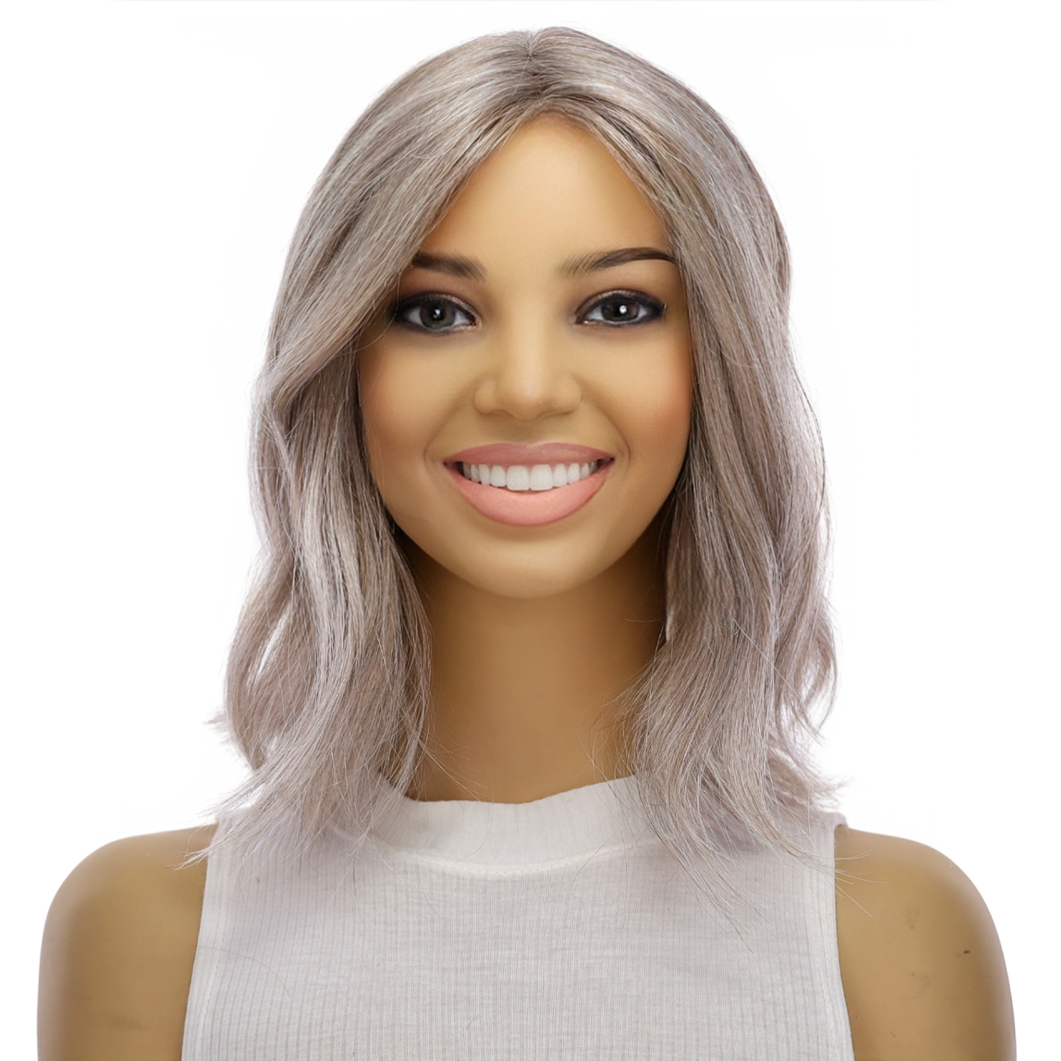 12" Divine Lace Top Topper Champagne Grey