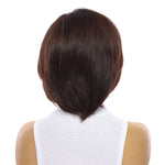 12" Luxe Pixie Silk Top Wig #4 Dark Brown