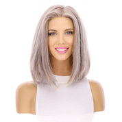 13" Victoria Silk Top Wig Champagne Grey