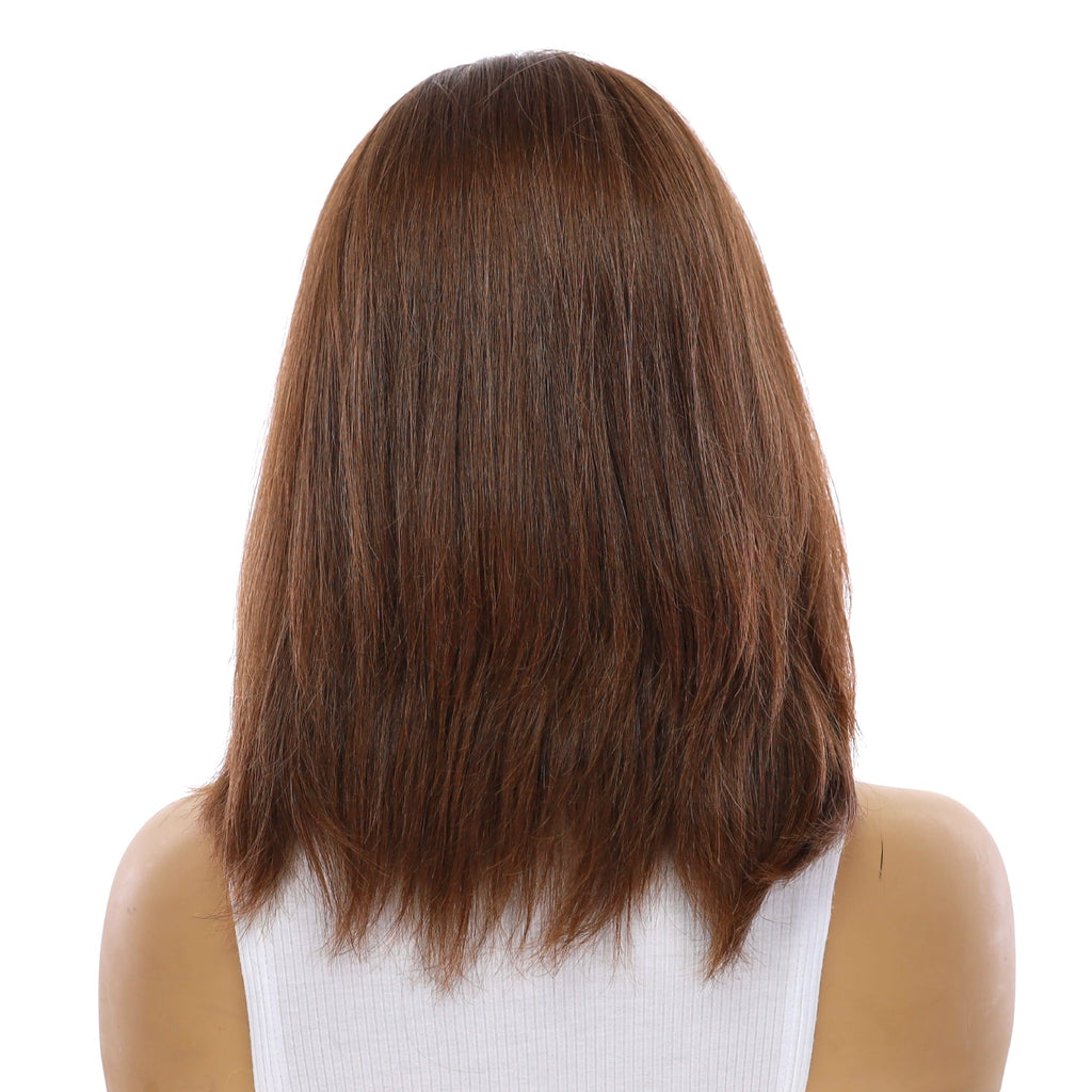 13" Luxe Bob Silk Top Wig #6 Neutral Medium Brown