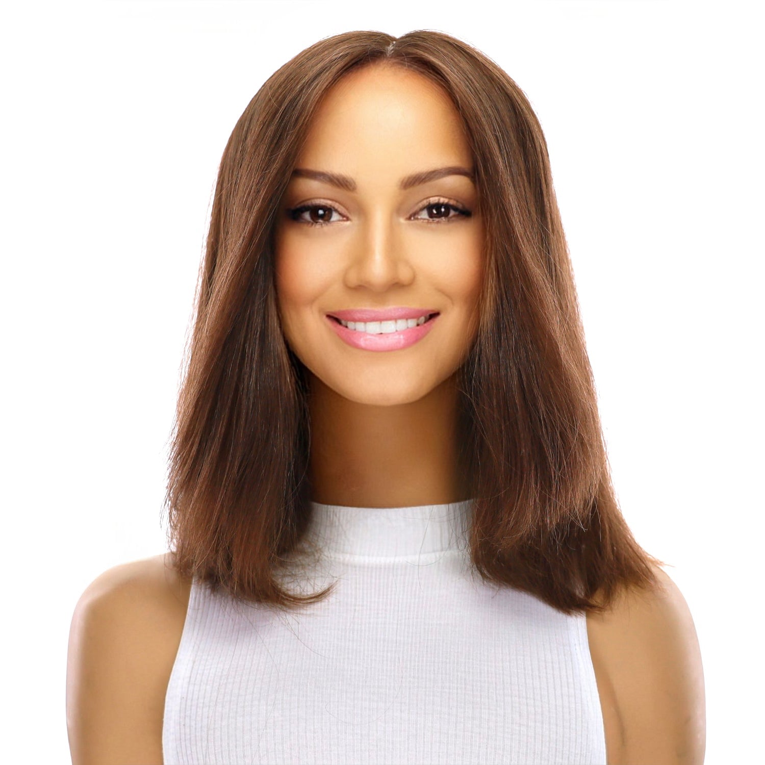 13" Luxe Bob Silk Top Wig #6 Neutral Medium Brown