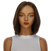 13" Luxe Bob Silk Top Wig #8 Warm Medium Brown
