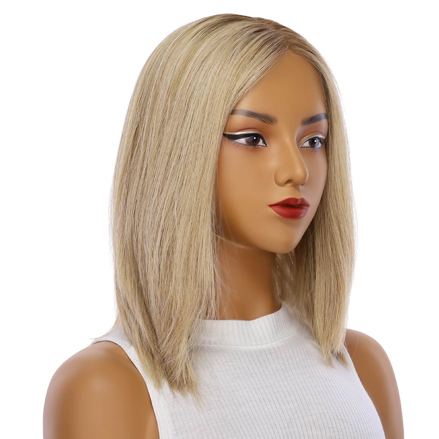 13" Victoria Silk Top Wig Ash Blonde