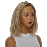 13" Victoria Silk Top Wig Ash Blonde Wavy