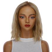 13" Victoria Silk Top Wig Ash Blonde Wavy